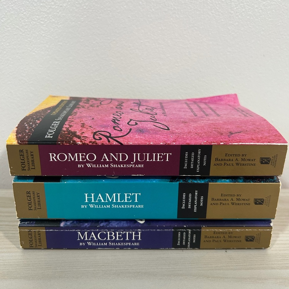 Shakespeare Play Collection: Romeo and Juliet, Hamlet, Macbeth